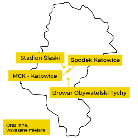 Planeta Catering Eventowy lokalizacje partnerskie